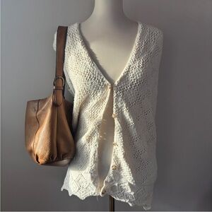 cutie vintage cream crochet cardigan from carolina colours